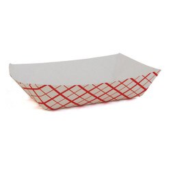 DIX-RP500 #500 Red/White Food Tray