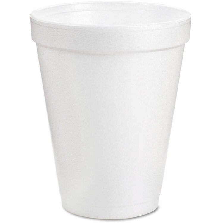 12J16 12 oz. Styrofoam Cup - 25 ct