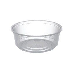 8oz. Clear Plastic Disposable Containers w/ Lids 50ct.