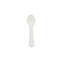 00080 3" White Plastic Taster Spoon