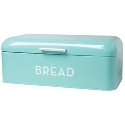 5003496 Turquoise Tin Bread Box